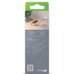 GP Batteries USB-A to USB-C Charging Cable 1m