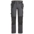 Snickers 6271 Full Stretch Work Trousers Steel Grey/Black 31" W 32" L