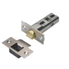 Union Fire Rated Polished Brass/Stainless Steel Heavy Duty Tubular Mortice Latch 70mm Case - 45mm Backset