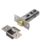 Union Polished Brass/Stainless Steel Heavy Duty Tubular Mortice Latch 70mm Case - 45mm Backset