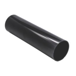 FloPlast  Round Downpipes Black 68mm x 2.5m 6 Pack