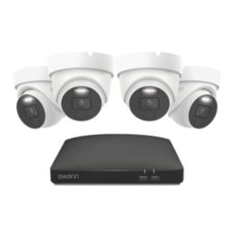 Swann SWDVK-8588041D1TB-EU 1TB 8-Channel 4K  Wired DVR Security System & 4 x 4K Indoor & Outdoor Cameras