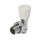 Flomasta  8mm x 21mm White/Chrome Angled Modern Manual Radiator Valve Head & Body