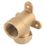 Midbrass  Brass Compression Adapting 90° Wall Plate Elbow 1/2" x 3/4"