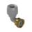 PolyPlumb Enhanced  Plastic Push-Fit Angled Tap Connector 15mm x 1/2"