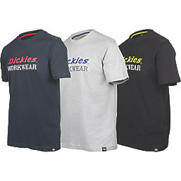 Dickies Rutland Short Sleeve T-Shirt Set Assorted Colours X Large 40.9" Chest 3 Pieces