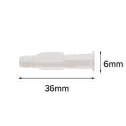 Corefix One Medium Duty Universal Wall Plugs 6mm x 36mm 8 Pack