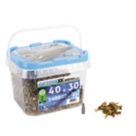 Optimaxx  PZ Countersunk  Wood Screws 4mm x 30mm 1400 Pack