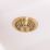ETAL Sink Strainer Waste Brushed Brass 90mm