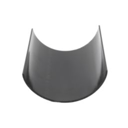 FloPlast  uPVC Half Round Gutter Black 112mm x 3m 6 Pack