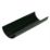 FloPlast  uPVC Half Round Gutter Black 112mm x 3m 6 Pack