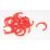 FloPlast FloFit+ Plastic Collet Clips Red 22mm 20 Pack