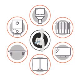 Bullfix STR-XTR-8 Extra Heavy Duty Plasterboard Fixings 24mm x 78mm 8 Pack
