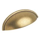 Elite Knobs & Handles Plain Cup Pull Antique Brass 80mm
