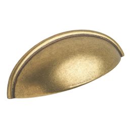 Elite Knobs & Handles Plain Cup Pull Antique Brass 80mm