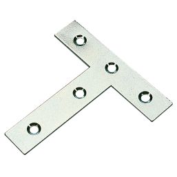 Essentials Tee Plates Zinc-Plated 77mm x 16mm x 76mm 10 Pack