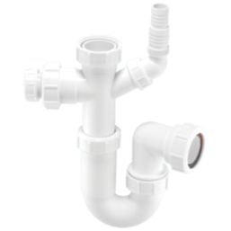 McAlpine Adjustable 'P' Trap White 40mm