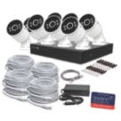 Swann SWNVK-16ADVANX8B-EU 2TB 16-Channel 4K  Wired NVR Security System & 8 x 4K Indoor & Outdoor Cameras