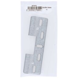 Suki Cabinet Suspension Rails Silver 130mm x 38mm x 6mm 2 Pack