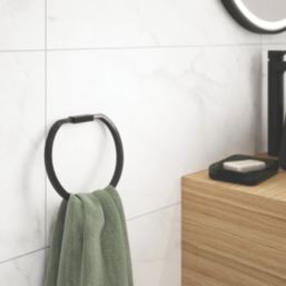 Elland Towel Ring Black
