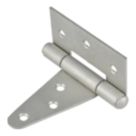 Smith & Locke Matt Silver Tee Hinges 76mm 2 Pack