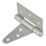 Smith & Locke Matt Silver Tee Hinges 76mm 2 Pack
