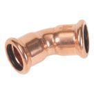 Flomasta  Copper Press-Fit Equal 45° M-Profile Elbows 22mm 2 Pack