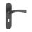Urfic Belgravia Fire Rated Lever Lock on Backplate Pair Matt Black