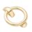 Hardware Solutions Door Knocker Ring Polished Brass 26mm x 178mm