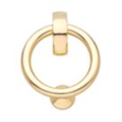 Hardware Solutions Door Knocker Ring Polished Brass 26mm x 178mm