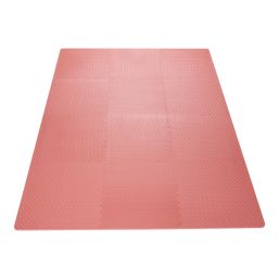 Essentials  Interlocking Floor Tiles Red 10mm 12 Pack
