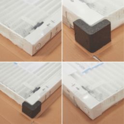 Flomasta 500mm x 1100mm 3050BTU White Type 11 Convector Radiator