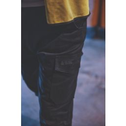 Apache Barkerville Cargo Work Trousers Black 46" W 31-33" L