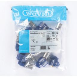 Wavin Tigris  Multi-Layer Composite Press-Fit Adapting 90° BSP Female Elbows 0.75" x 20mm 10 Pack