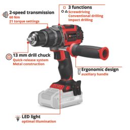 Einhell Professional TP-CD 18/60 Li- i BL Solo 18V Li-Ion Power X-Change Brushless Cordless Combi Drill - Bare