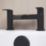 ETAL Spear Matt Black 123mm Deck Mounted Lever 2 Tap Holes Bath Mixer Tap