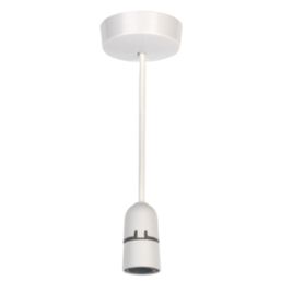 Hager 624SEL212SC6 6" Pendant Set (Short Skirt & Safety Cover) B22 White 75"