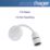 Hager 624SEL212SC6 6" Pendant Set (Short Skirt & Safety Cover) B22 White 75"