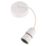 Hager 624SEL212SC6 6" Pendant Set (Short Skirt & Safety Cover) B22 White 75"
