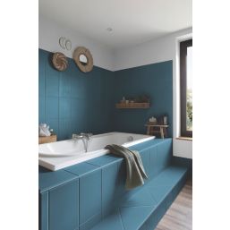 V33 2Ltr Lagoon Blue Satin Tile Paint