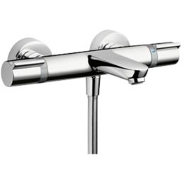 Hansgrohe Versostat Chrome 38mm Wall Mounted Dual Control Thermostatic Shower Mixer Tap