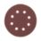 Flexovit  A203F 80 Grit 8-Hole Punched Multi-Material Sanding Discs 150mm 6 Pack