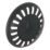 Flomasta Sink Strainer Matt Black 90mm