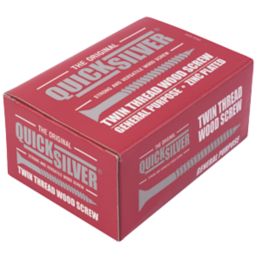 Quicksilver  PZ Rounded Thread Cutting Woodscrews 8ga x 1 1/2" 200 Pack