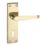 Smith & Locke  Fire Rated Lock Door Handles Pair Polished Brass