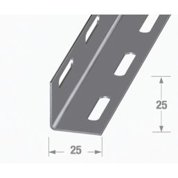 Essentials Dark Silver Angle Profile 1m x 25mm x 25mm