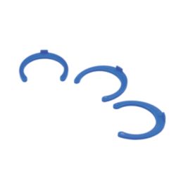 FloPlast FloFit+ Plastic Collet Clips Blue 22mm 20 Pack