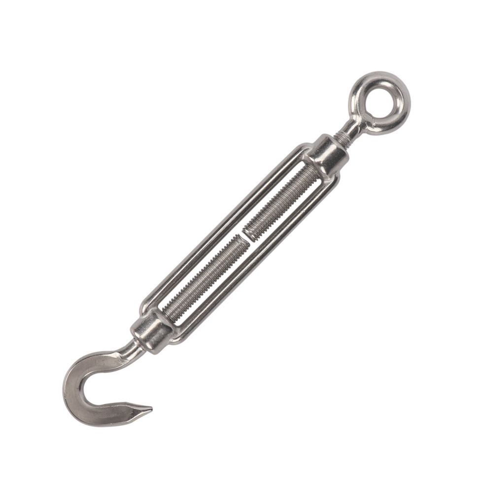 Essentials Steel Hook & Eye Turnbuckle 11mm Screwfix