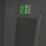 Essentials  Photoluminescent "Fire Exit Man Right" Sign 150mm x 300mm