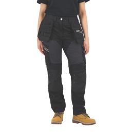 Site Kilani Womens Work Trousers Black/Grey Size 10 31" L